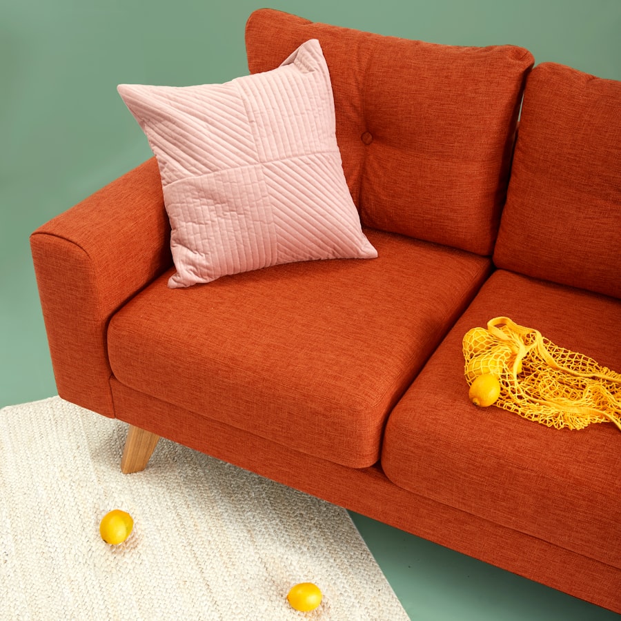 Terracotta sofa